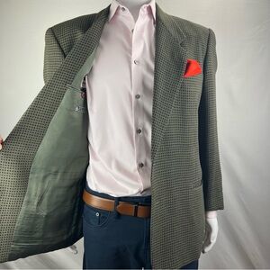 Giorgio Armani 40R Olive Le Collezioni Blazer - Made in Italy